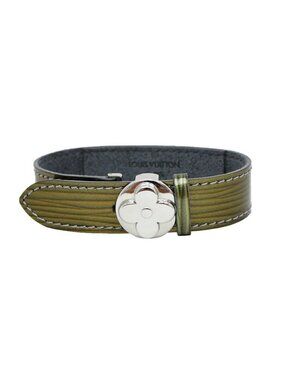 Louis Vuitton Luck Cyber Epi Green Silver Bracelet
